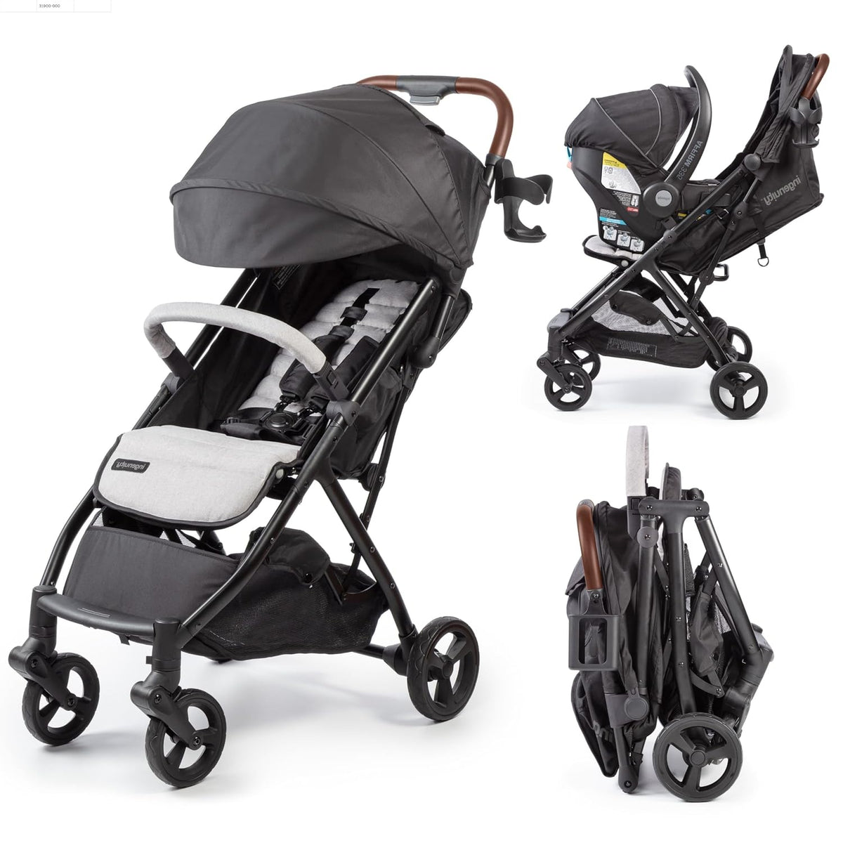 Ingenuity Universal Convenience Stroller Rain Cover, Baby Weather Shield for Rain, Wind & Snow, Fits Most Strollers with Car Seat, Vented Airflow, High Visibility, Easy Install & Storage – Clear