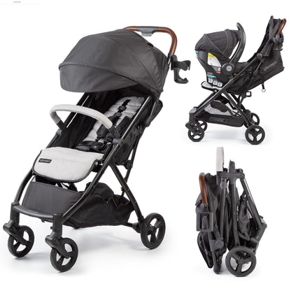 Ingenuity Universal Convenience Stroller Rain Cover, Baby Weather Shield for Rain, Wind & Snow, Fits Most Strollers with Car Seat, Vented Airflow, High Visibility, Easy Install & Storage – Clear