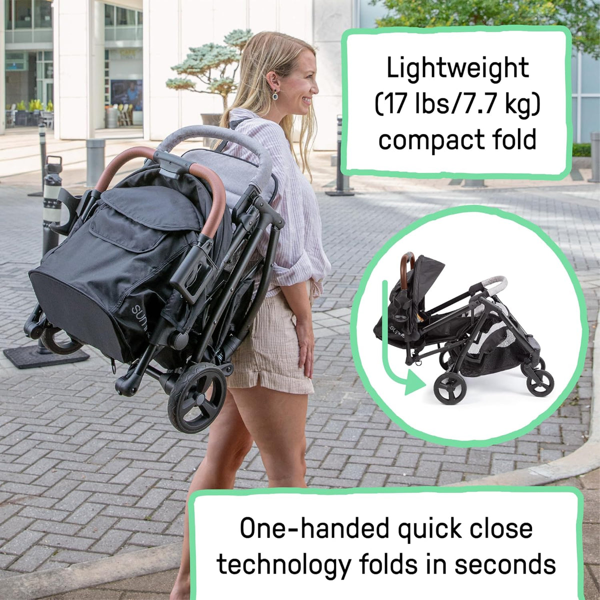 Ingenuity Universal Convenience Stroller Rain Cover, Baby Weather Shield for Rain, Wind & Snow, Fits Most Strollers with Car Seat, Vented Airflow, High Visibility, Easy Install & Storage – Clear