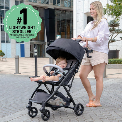 Ingenuity Universal Convenience Stroller Rain Cover, Baby Weather Shield for Rain, Wind & Snow, Fits Most Strollers with Car Seat, Vented Airflow, High Visibility, Easy Install & Storage – Clear