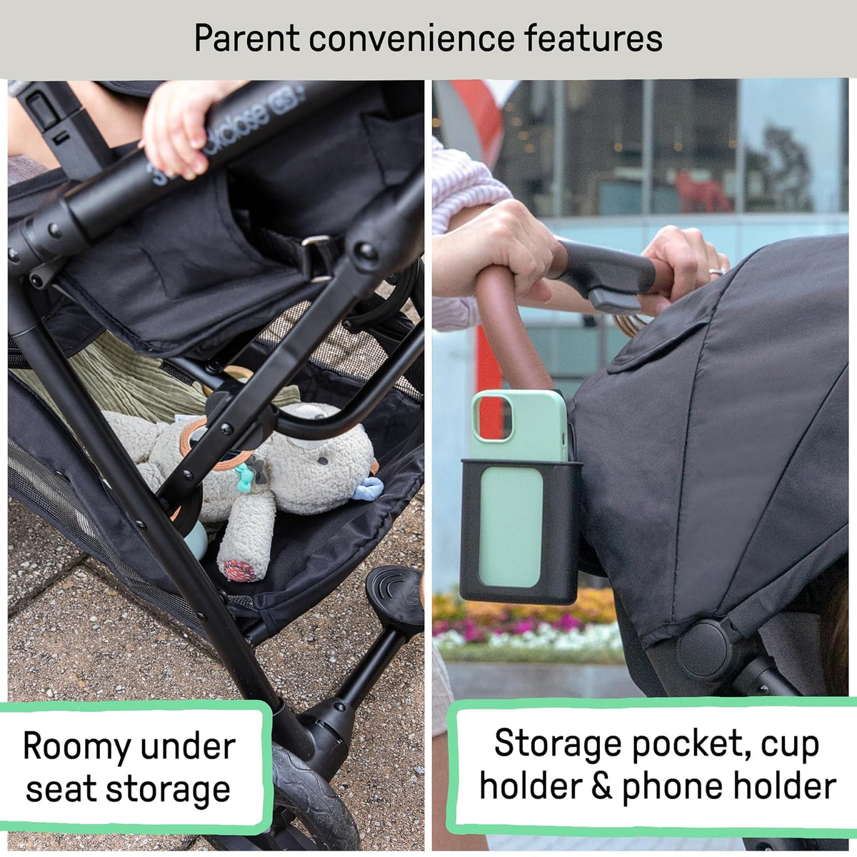 Ingenuity Universal Convenience Stroller Rain Cover, Baby Weather Shield for Rain, Wind & Snow, Fits Most Strollers with Car Seat, Vented Airflow, High Visibility, Easy Install & Storage – Clear