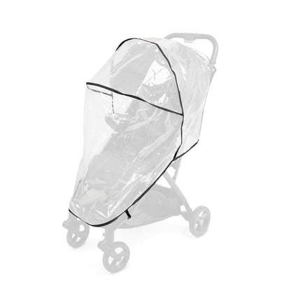 Ingenuity Universal Convenience Stroller Rain Cover, Baby Weather Shield for Rain, Wind & Snow, Fits Most Strollers with Car Seat, Vented Airflow, High Visibility, Easy Install & Storage – Clear