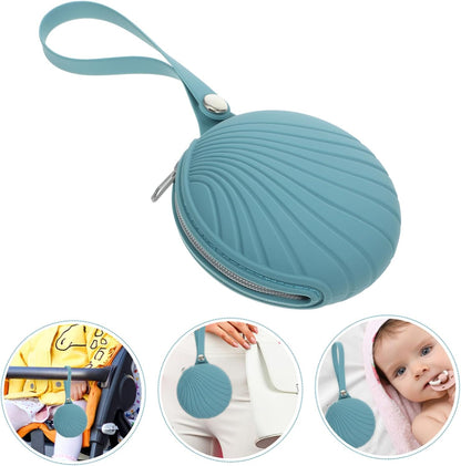 Silicone Storage Bag Reusable Case for Travel Clip Design for Belt Backpack Stroller