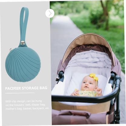 Silicone Storage Bag Reusable Case for Travel Clip Design for Belt Backpack Stroller