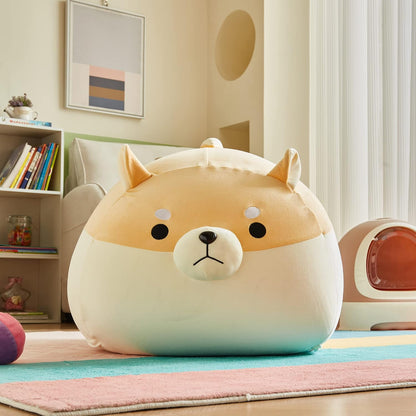 Stuffed Animal Storage Bean Bag Chair Cover for kids Yellow X-Large