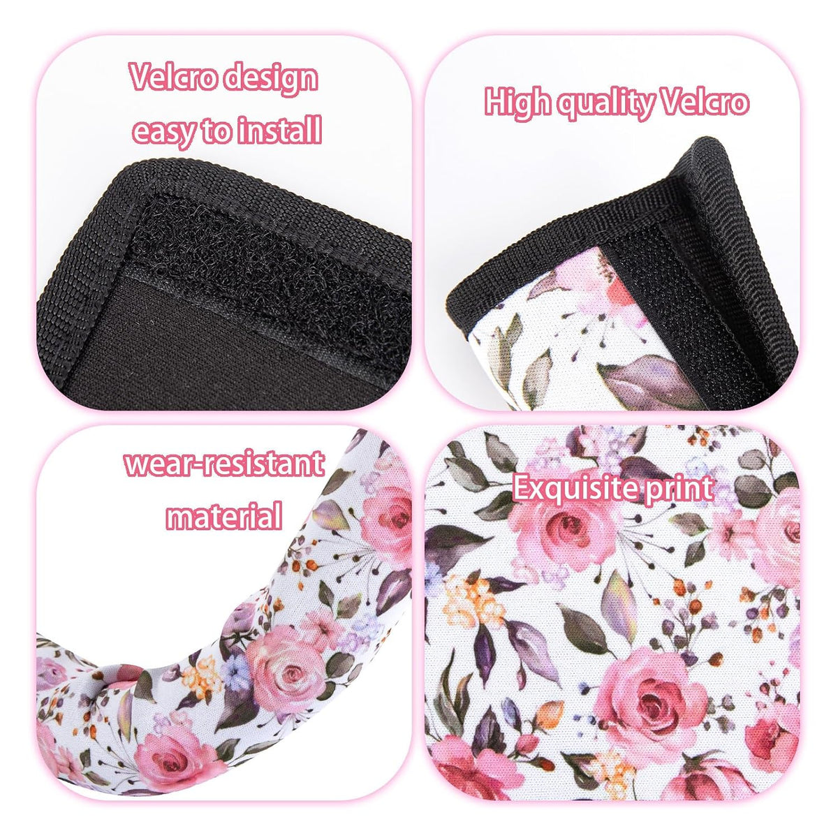 Stroller Handle Cover,2 Pack Stroller Handlebar Cover,10.82x6.1in Pushchair Armrest Sleeve Handle Protector Covers,Universal Protective Case for Pram Strollers Grip Bar,Stroller Accessories Essentials