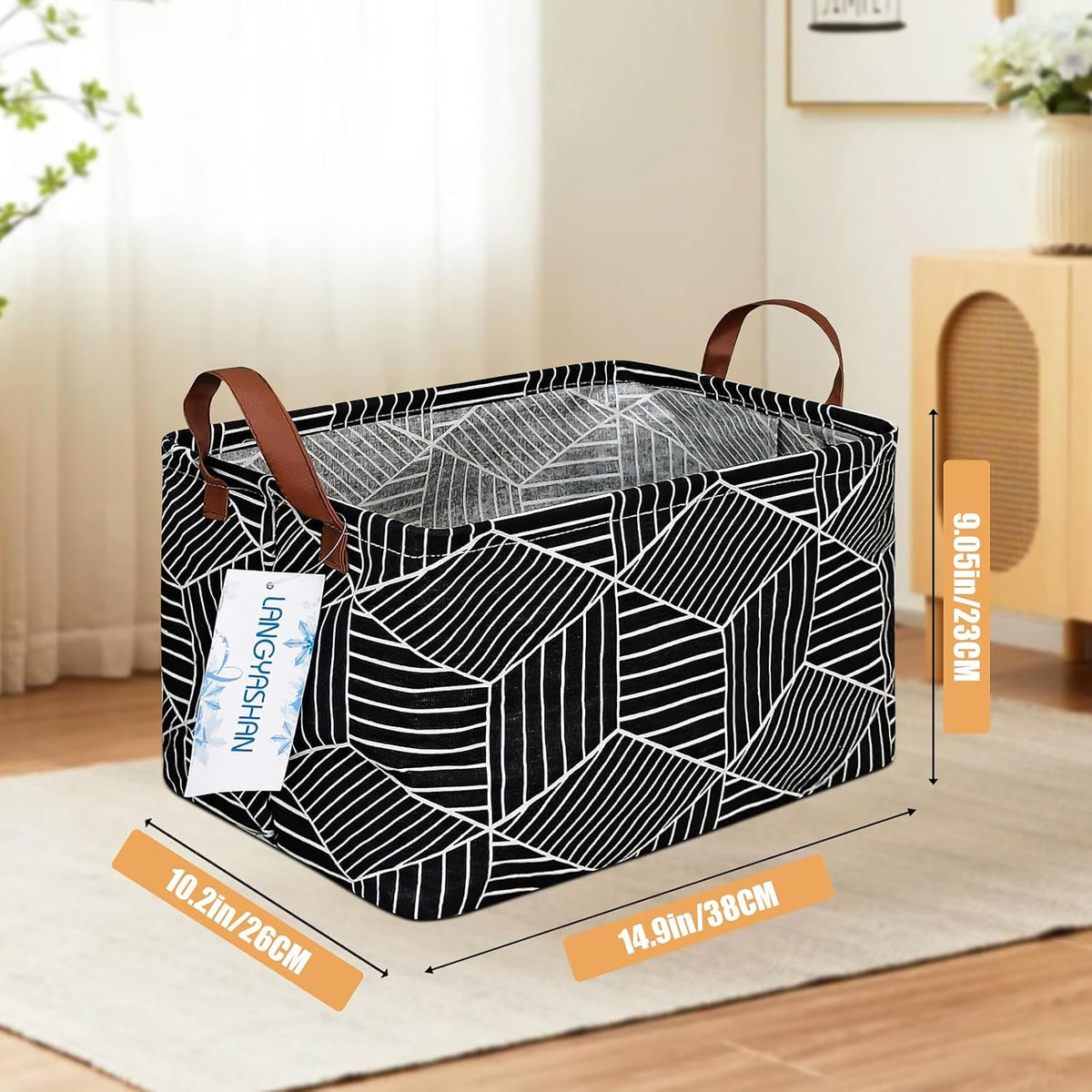 Rectangular Collapsible Simplified Zoo Storage Basket Nursery Organizer - Colors A