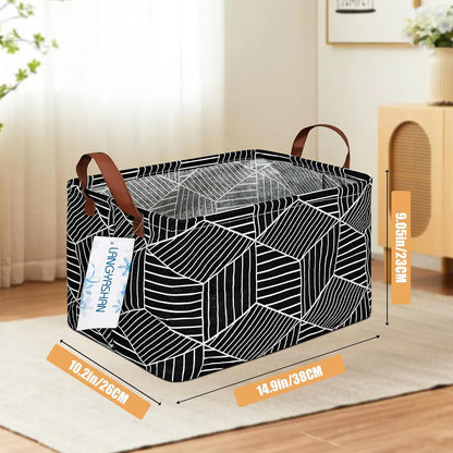 Rectangular Collapsible Simplified Zoo Storage Basket Nursery Organizer - Colors A