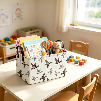 Rectangular Collapsible Simplified Zoo Storage Basket Nursery Organizer - Colors A