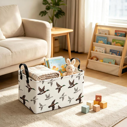 Rectangular Collapsible Simplified Zoo Storage Basket Nursery Organizer - Colors A