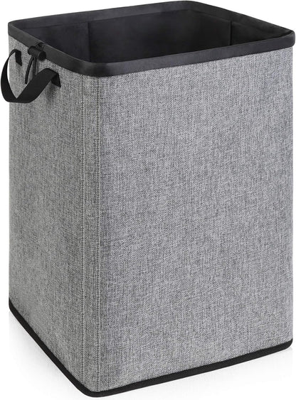 Extra Large Laundry Hamper, Folding 100L Laundry Basket, Beige