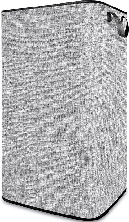Extra Large Laundry Hamper, Folding 100L Laundry Basket, Beige