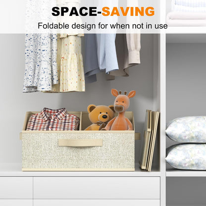 6 Pack Trapezoid Storage Bins,Gray Fabric Shelf Organizers