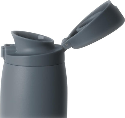 Ceramic Lined Insulated Coffee Tumbler | 16oz, Pink | Sidekick Leak-Proof Travel Coffee Mug | Locking Push-Button Flip Lid, Cupholder Friendly, Silicone Base | Velvet Pink