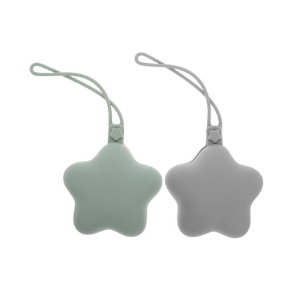 2pcs Silicone Storage Box Portable Case Clip for Newborn Multifunctional Holder Dustproof Cleaning
