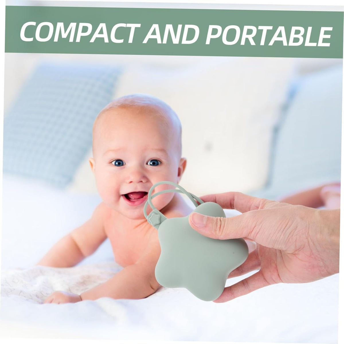 2pcs Silicone Storage Box Portable Case Clip for Newborn Multifunctional Holder Dustproof Cleaning