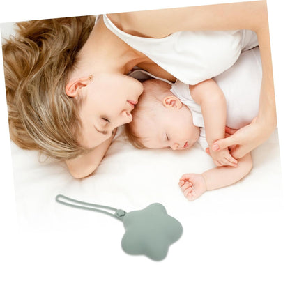 2pcs Silicone Storage Box Portable Case Clip for Newborn Multifunctional Holder Dustproof Cleaning