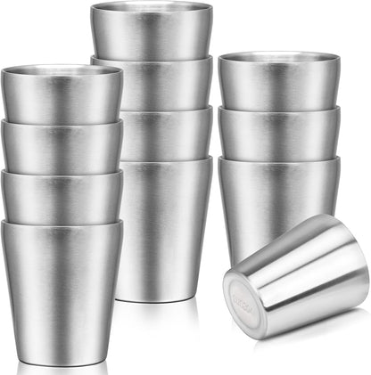 Metal Cup, 19 oz Insulated Tumbler, 4 Pack Double Wall Unbreakable Stackable Water Tumblers Premium Insulated Stainless Steel Cups Drinking Glasses for Home Travel Camping Outdoor