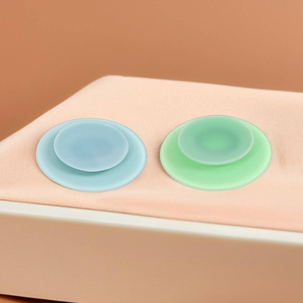 Silicone Suction Cups 6Pcs Double-Sided Suction Plate Pads for Toddler Plates Elderly Bowls and Patient Dinnerware Non-Slip Anti-Spill Solution 3.74X3.74 Inches