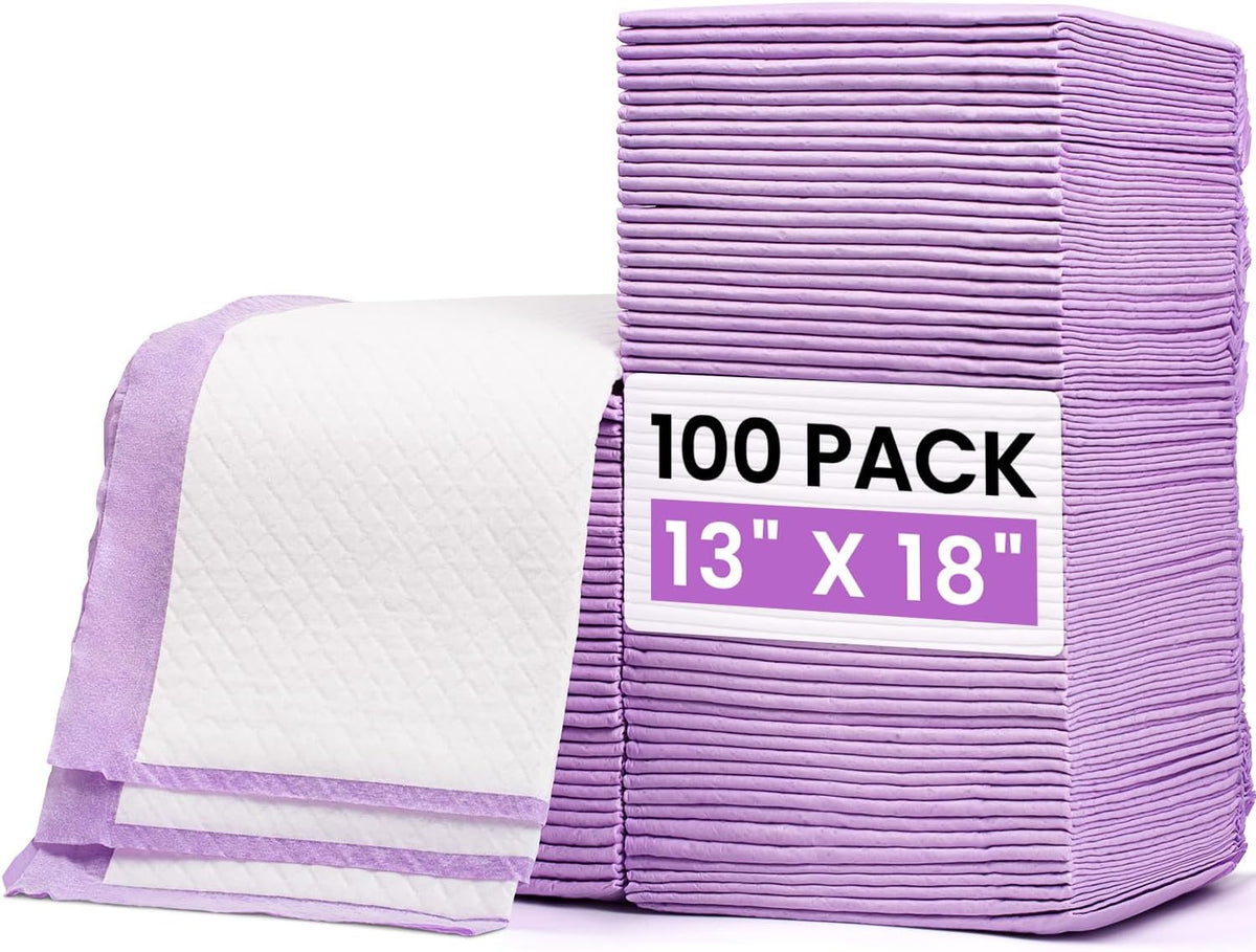 Baby Disposable Changing Pads 100 Pack Disposable Baby Underpads Ultra Soft Waterproof Diaper Changing Liners 13 x 18 in