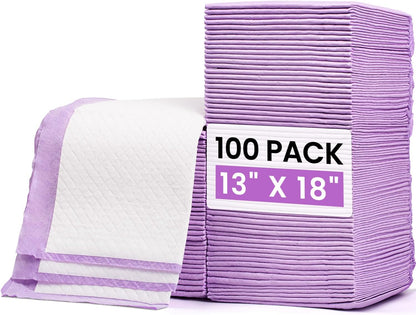 Baby Disposable Changing Pads 100 Pack Disposable Baby Underpads Ultra Soft Waterproof Diaper Changing Liners 13 x 18 in