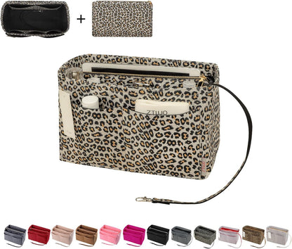 Purse Organizer Insert, Felt Bag Organizer with Metal Zipper, Handbag & Tote Shaper, For Speedy Neverfull Tote, 7 Sizes