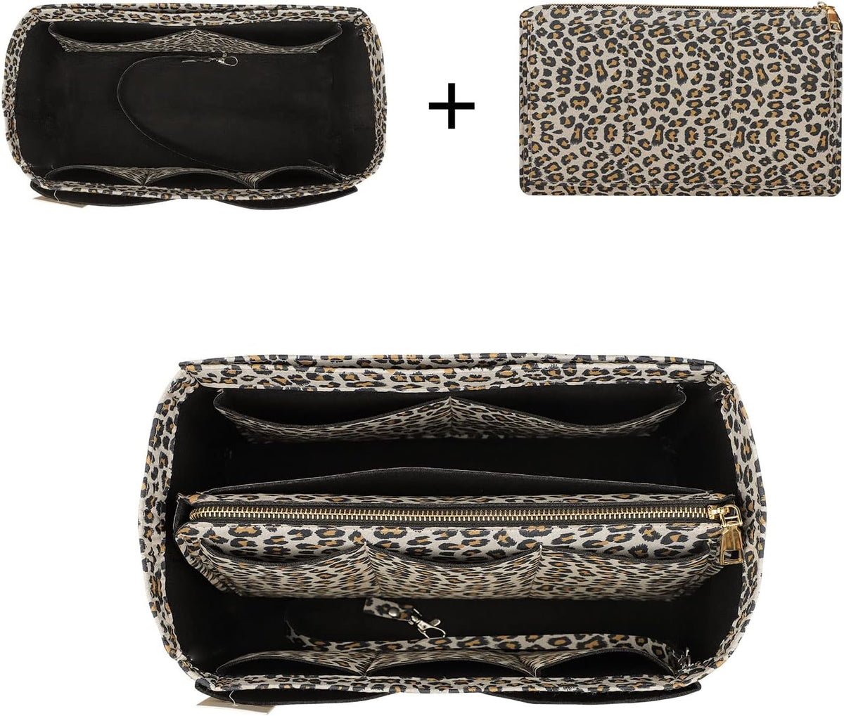 Purse Organizer Insert, Felt Bag Organizer with Metal Zipper, Handbag & Tote Shaper, For Speedy Neverfull Tote, 7 Sizes