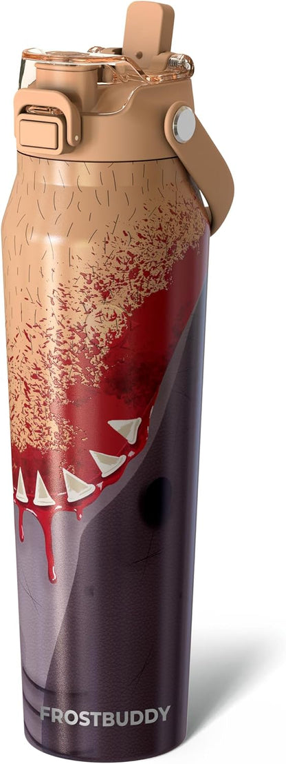 24oz Insulated Water Bottle - Straw & Chug Lid - Leak-Proof | Sip-or-chug dual lid | Ice-cold for 24+ hours | Cup-holder friendly | Durable & easy to clean - Colors B