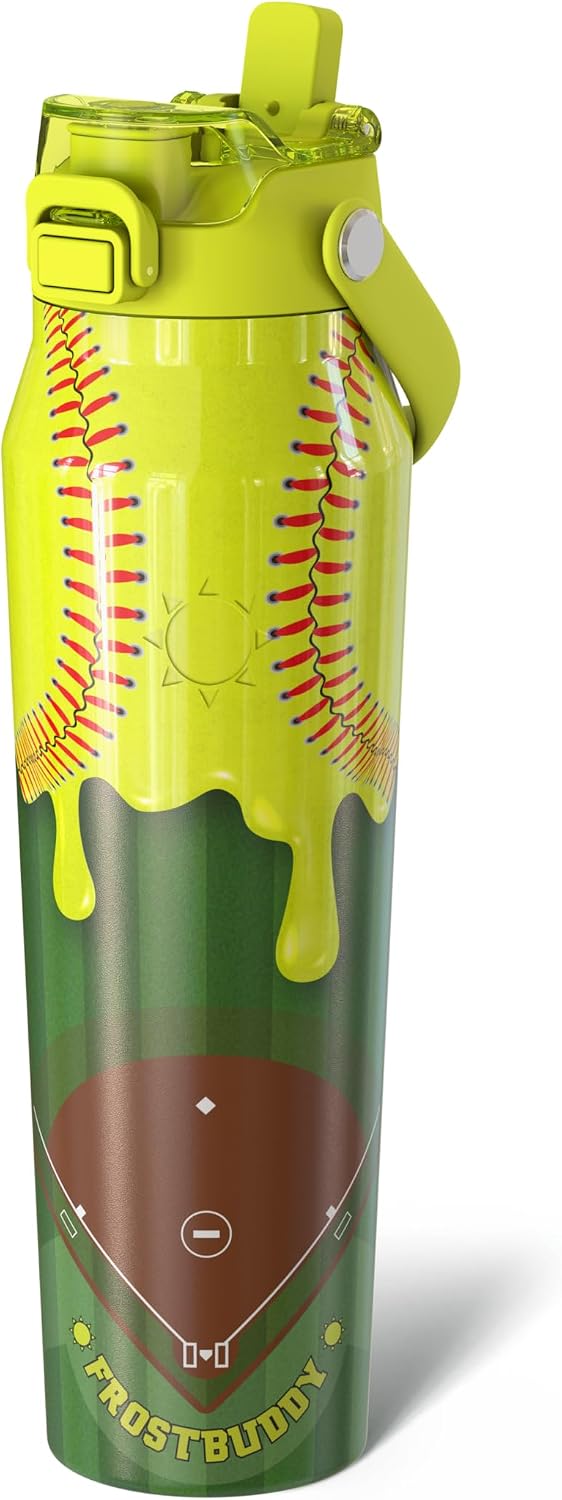 24oz Insulated Water Bottle - Straw & Chug Lid - Leak-Proof | Sip-or-chug dual lid | Ice-cold for 24+ hours | Cup-holder friendly | Durable & easy to clean - Colors B