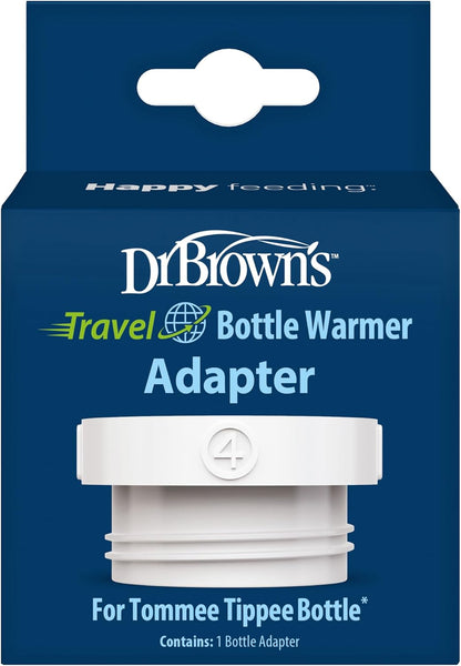 Travel Baby Bottle Warmer, Quickly Warms Breast Milk and Water for Formula On-The-Go, Portable, Rechargeable, Cordless with 3 Bottle Adapters