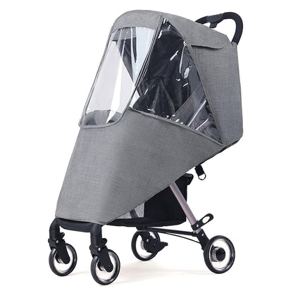 Universal Stroller Raincovers for Twins Baby Stroller Pushchair Waterproof Buggy Pram Raincoat Wind Dust Rain Covers PVC Double Carrycots Weather Shield Protector (Tandem Twin Buggy Rain Cover)