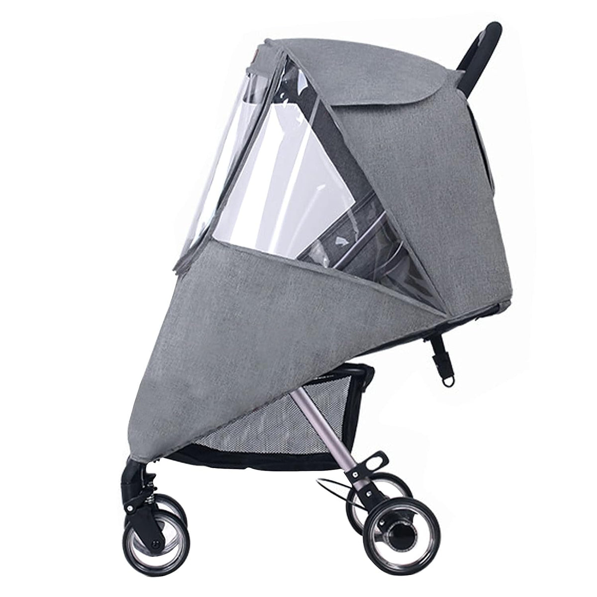 Universal Stroller Raincovers for Twins Baby Stroller Pushchair Waterproof Buggy Pram Raincoat Wind Dust Rain Covers PVC Double Carrycots Weather Shield Protector (Tandem Twin Buggy Rain Cover)