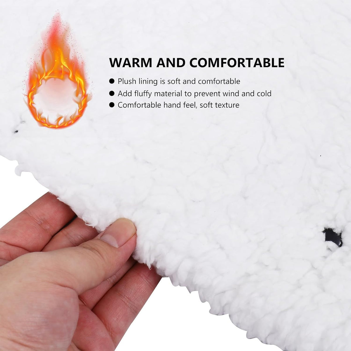 Windproof Stroller Hand Muff with Thick Oxford Fabric and Plush Lining, Warm and Secure Fit for Outdoor Winter Use on Stroller Bar