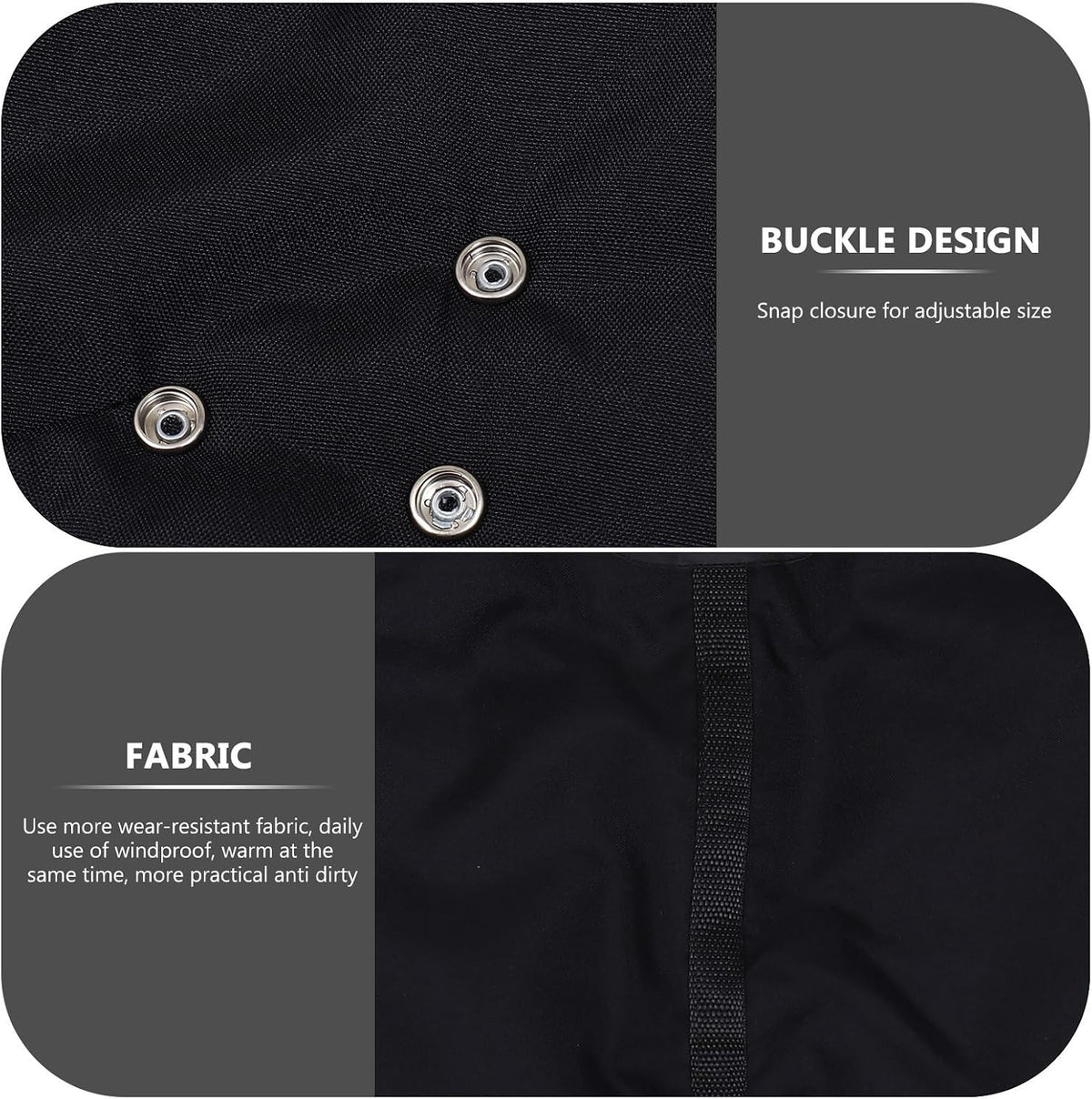 Windproof Stroller Hand Muff with Thick Oxford Fabric and Plush Lining, Warm and Secure Fit for Outdoor Winter Use on Stroller Bar