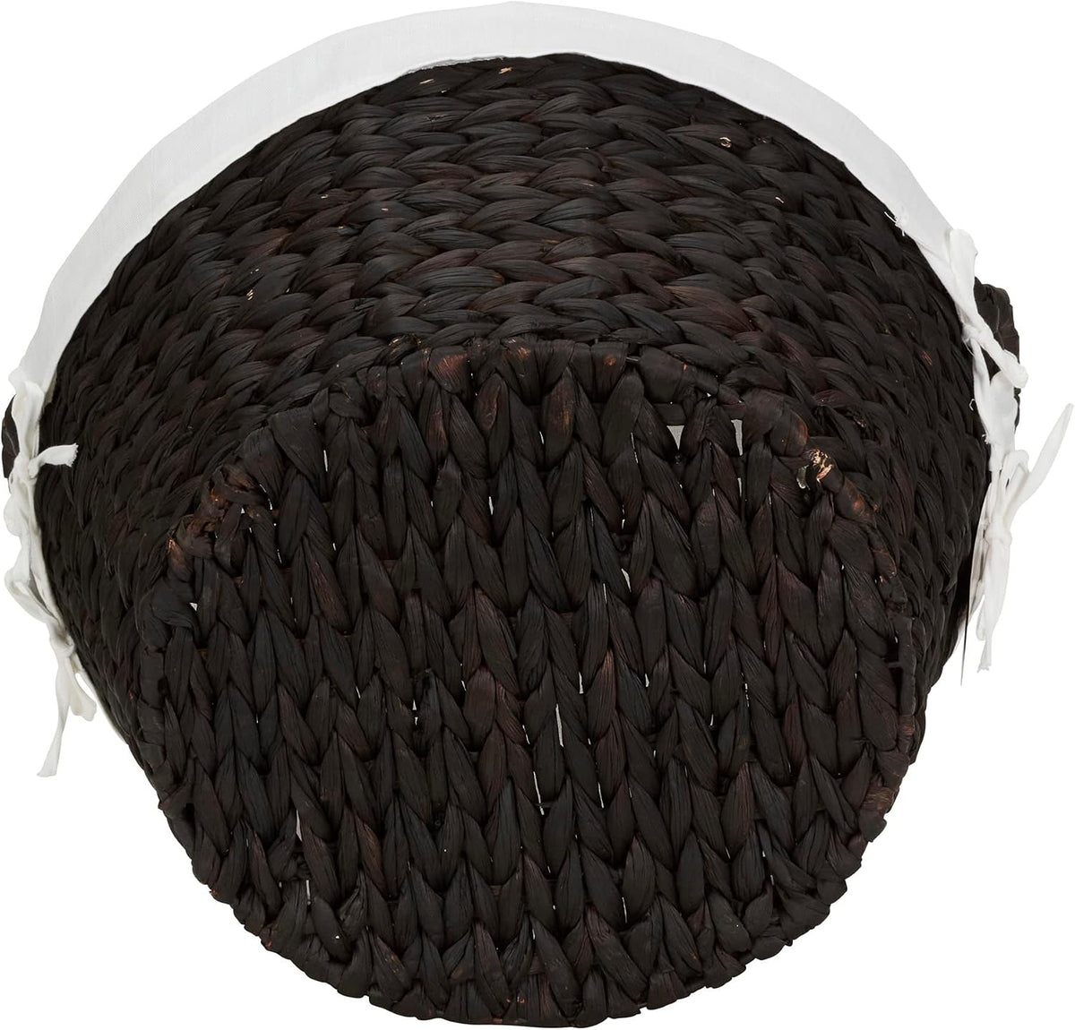Paper Rope Woven Oval Laundry Basket, Brown