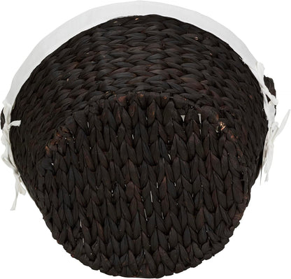 Paper Rope Woven Oval Laundry Basket, Brown