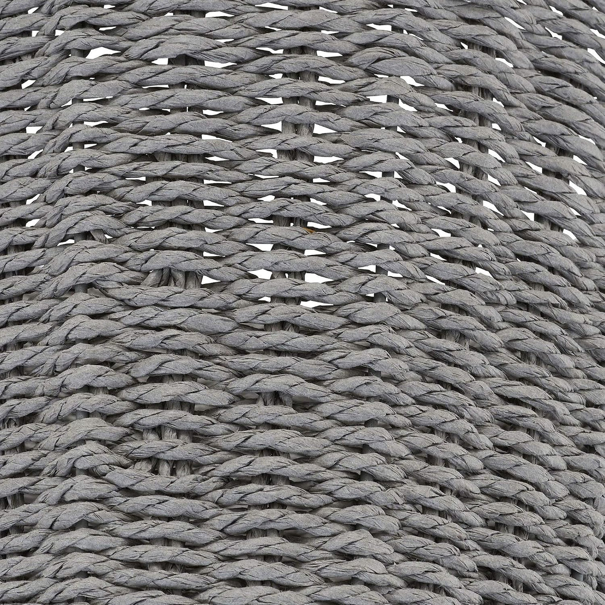 Paper Rope Woven Oval Laundry Basket, Brown
