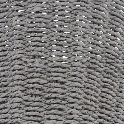 Paper Rope Woven Oval Laundry Basket, Brown