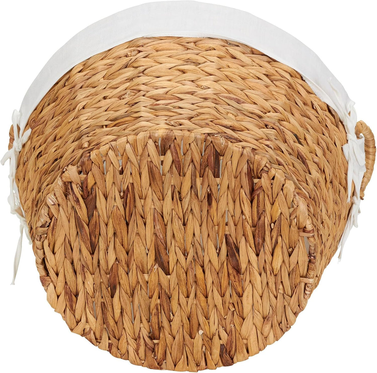 Paper Rope Woven Oval Laundry Basket, Brown