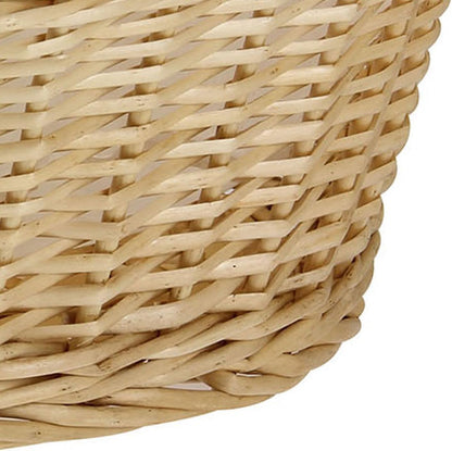 Paper Rope Woven Oval Laundry Basket, Brown