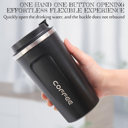 Coffee Travel Mug, 17 oz Insulated Coffee Mug with Spill Leak-Proof Lid,Vacuum Stainless Steel Double Wall Reusable Travel Coffee Cup for Beer,Tea,Keep Hot/Ice Drinks,Water