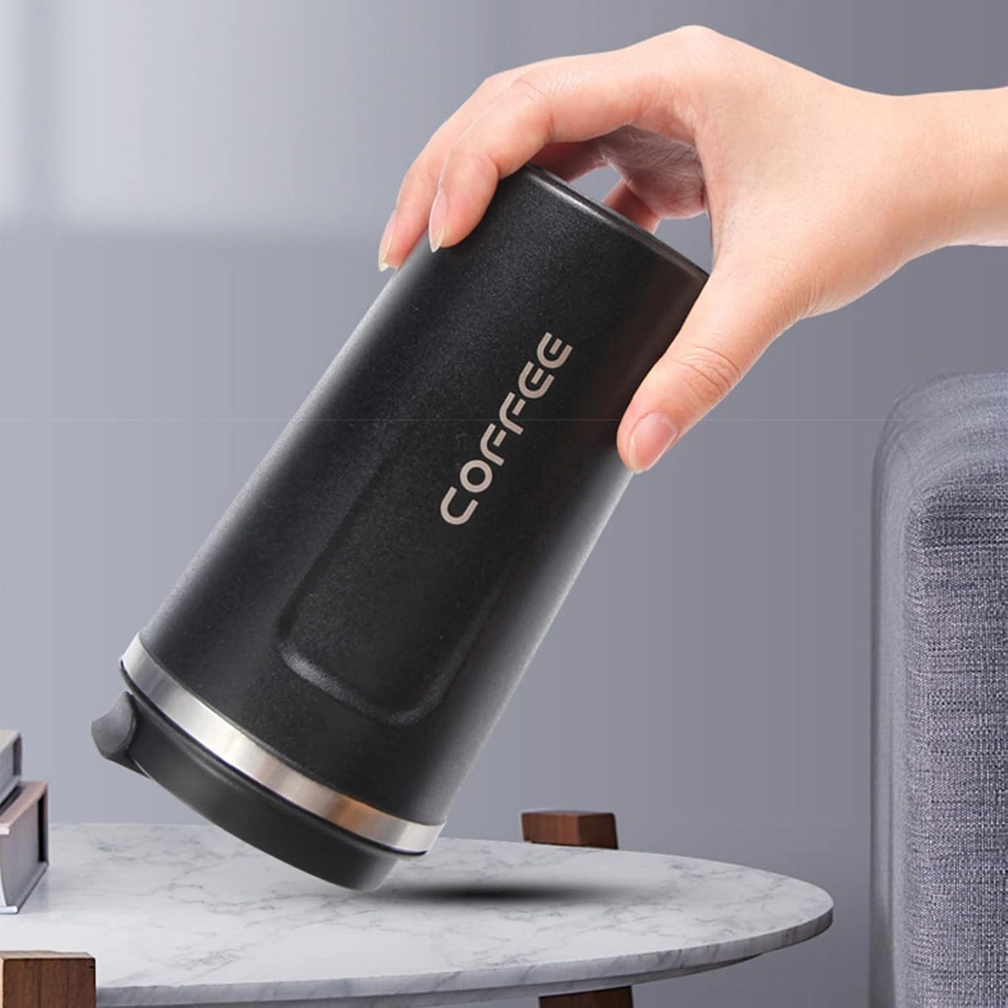 Coffee Travel Mug, 17 oz Insulated Coffee Mug with Spill Leak-Proof Lid,Vacuum Stainless Steel Double Wall Reusable Travel Coffee Cup for Beer,Tea,Keep Hot/Ice Drinks,Water