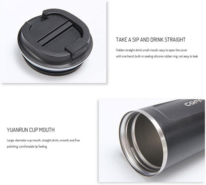 Coffee Travel Mug, 17 oz Insulated Coffee Mug with Spill Leak-Proof Lid,Vacuum Stainless Steel Double Wall Reusable Travel Coffee Cup for Beer,Tea,Keep Hot/Ice Drinks,Water