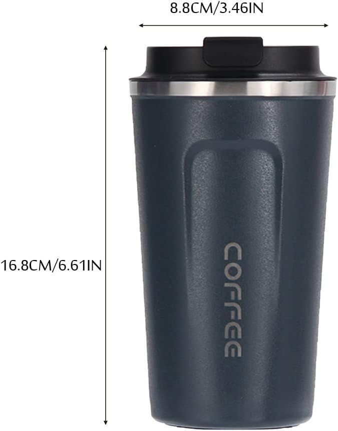Coffee Travel Mug, 17 oz Insulated Coffee Mug with Spill Leak-Proof Lid,Vacuum Stainless Steel Double Wall Reusable Travel Coffee Cup for Beer,Tea,Keep Hot/Ice Drinks,Water