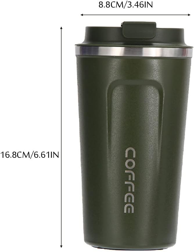 Coffee Travel Mug, 17 oz Insulated Coffee Mug with Spill Leak-Proof Lid,Vacuum Stainless Steel Double Wall Reusable Travel Coffee Cup for Beer,Tea,Keep Hot/Ice Drinks,Water