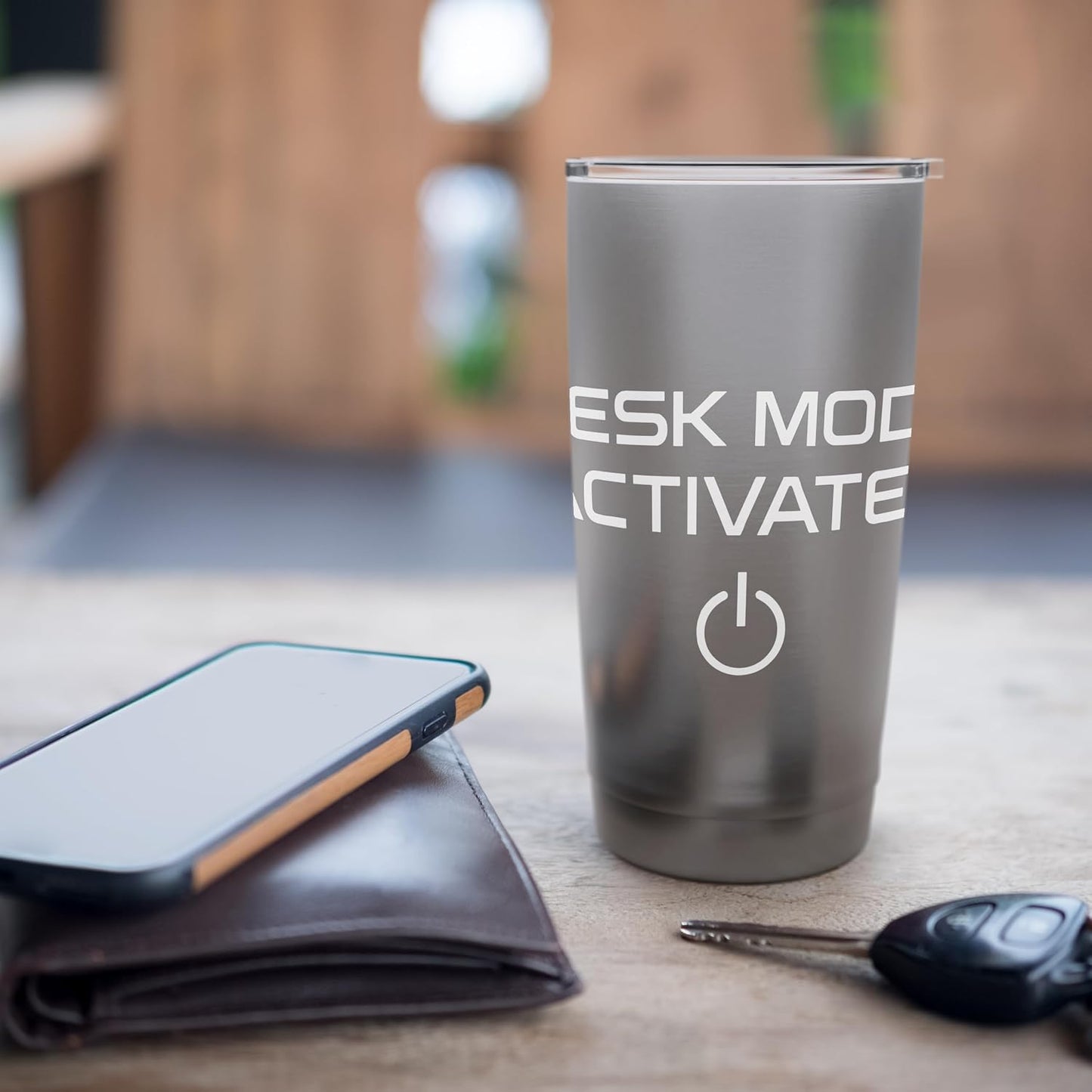 Desk Mode Activated Work Enthusiast Stainless Steel Insulated Tumbler