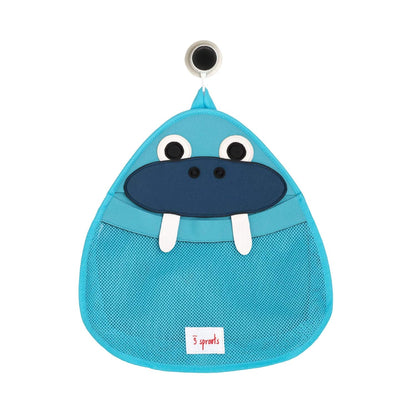 Hanging Bath Toy Holder for Bathtub - Storage Caddy with Baby Organizer - Shower & Bath Tub Toy Storage Basket, Polar Bear