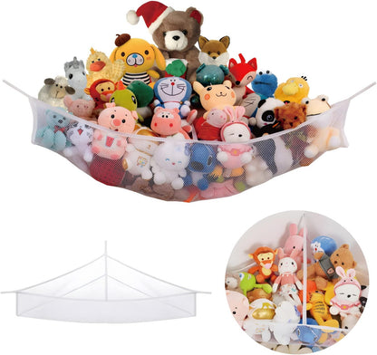 X-Large Stuffed Animal Storage Net, 2 Pack, Holds 60 Plushies