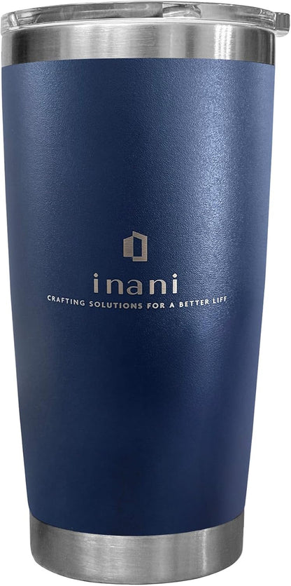 20oz Stainless Steel Tumbler, Insulated Travel Coffee Cup, Leak-Resistant, Spill-Proof Lid, Dishwasher Safe, BPA-Free, Double-Wall Insulated Premium Travel Mug For Hot Or Iced Coffee, Navy Blue