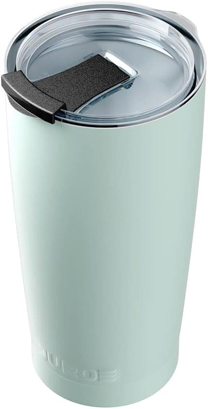 JURO Tumbler 20 oz Stainless Steel Vacuum Insulated Tumblers w/Lids and Straw [Travel Mug] Double Wall Water Coffee Cup for Home, Office, Kitchen Outdoor ideal for Ice Drinks/Hot Beverage - Mint